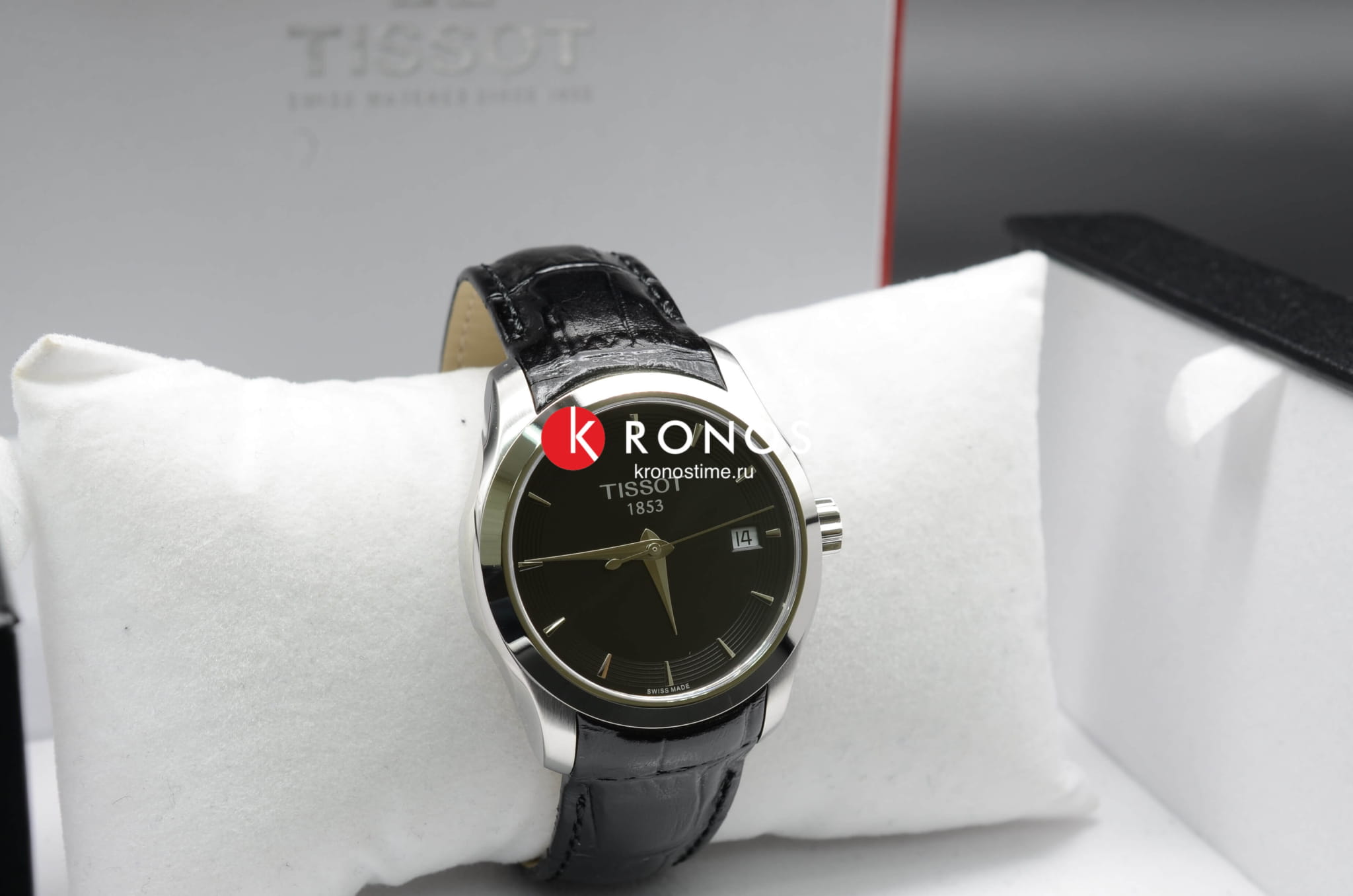 Оригинальные часы Tissot Tissot Couturier Lady T035.210.16.051.01 кварцевые калибр механизма eta f05.111 общий вид